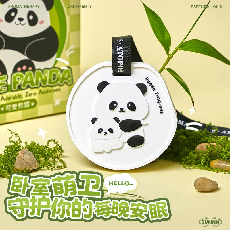 Fresh Panda-scented Pendant. Wardrobe Fragrance Hanging Deodorizing Fragrance Car Aroma Diffuser Leaves A Long-lasting Fragrance