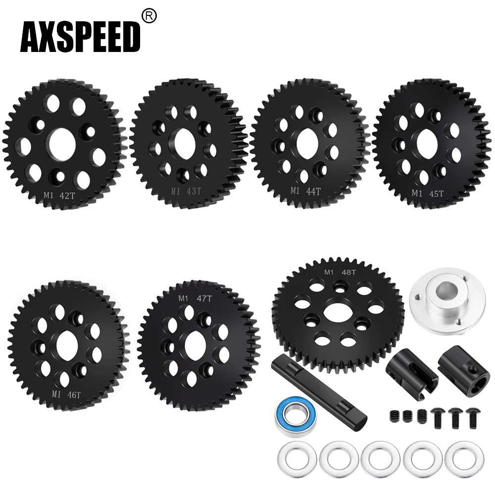 AXSPEED 42T 43T 44T 45T 46T 47T 48T Steel Center Diff Gear for Felony INFRACTION V2 6S All-road 1/7 RC Car Truck Upgrade Parts