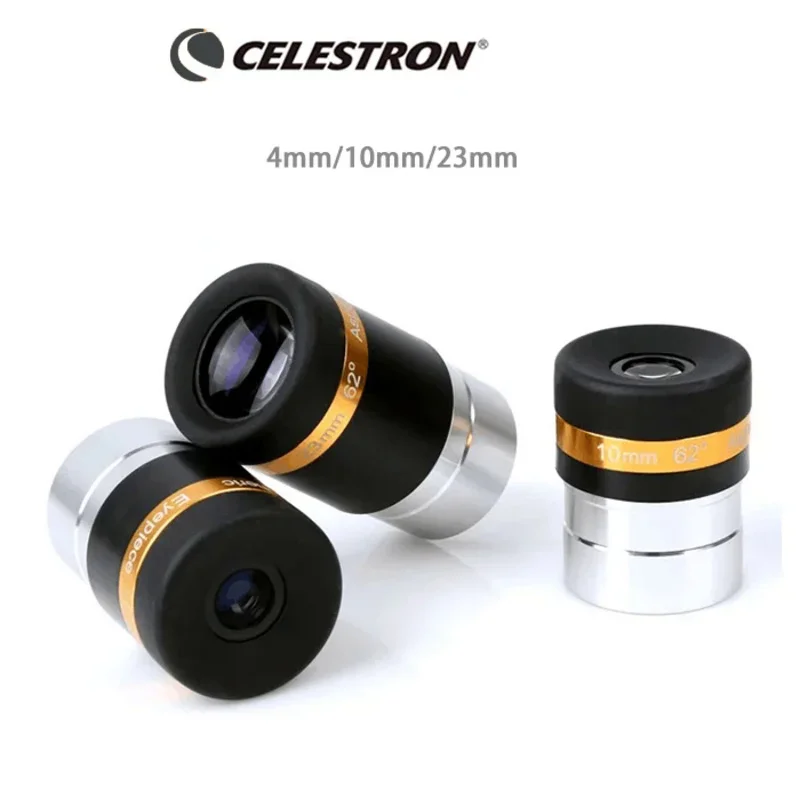 Celestron 62 stopni asferyczny okularowy wysokiej rozdzielczości 4/10/23mm w pełni powlekany dla 1.25 \