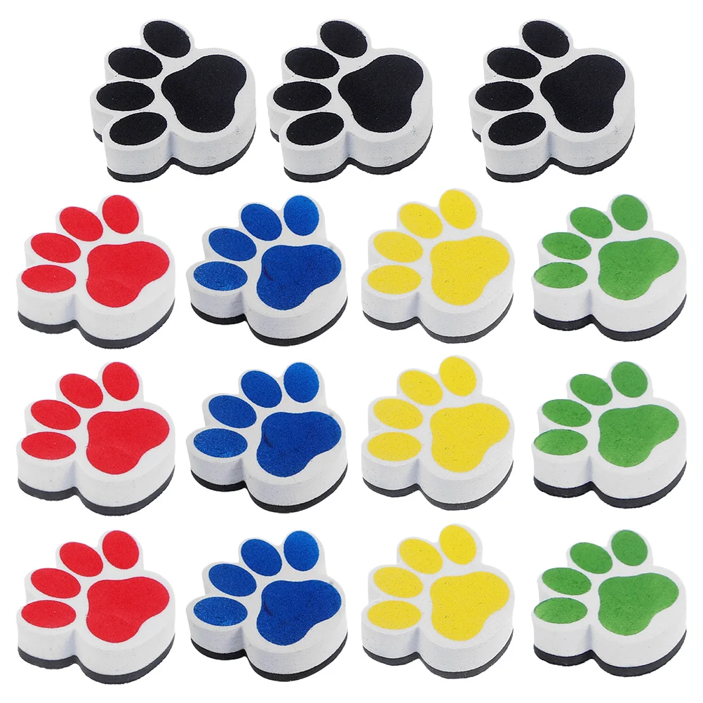 15 Pcs Cartoon Whiteboard Eraser Decorative for Classroom Supplies Dry Erasing Erasers Teacher Pen