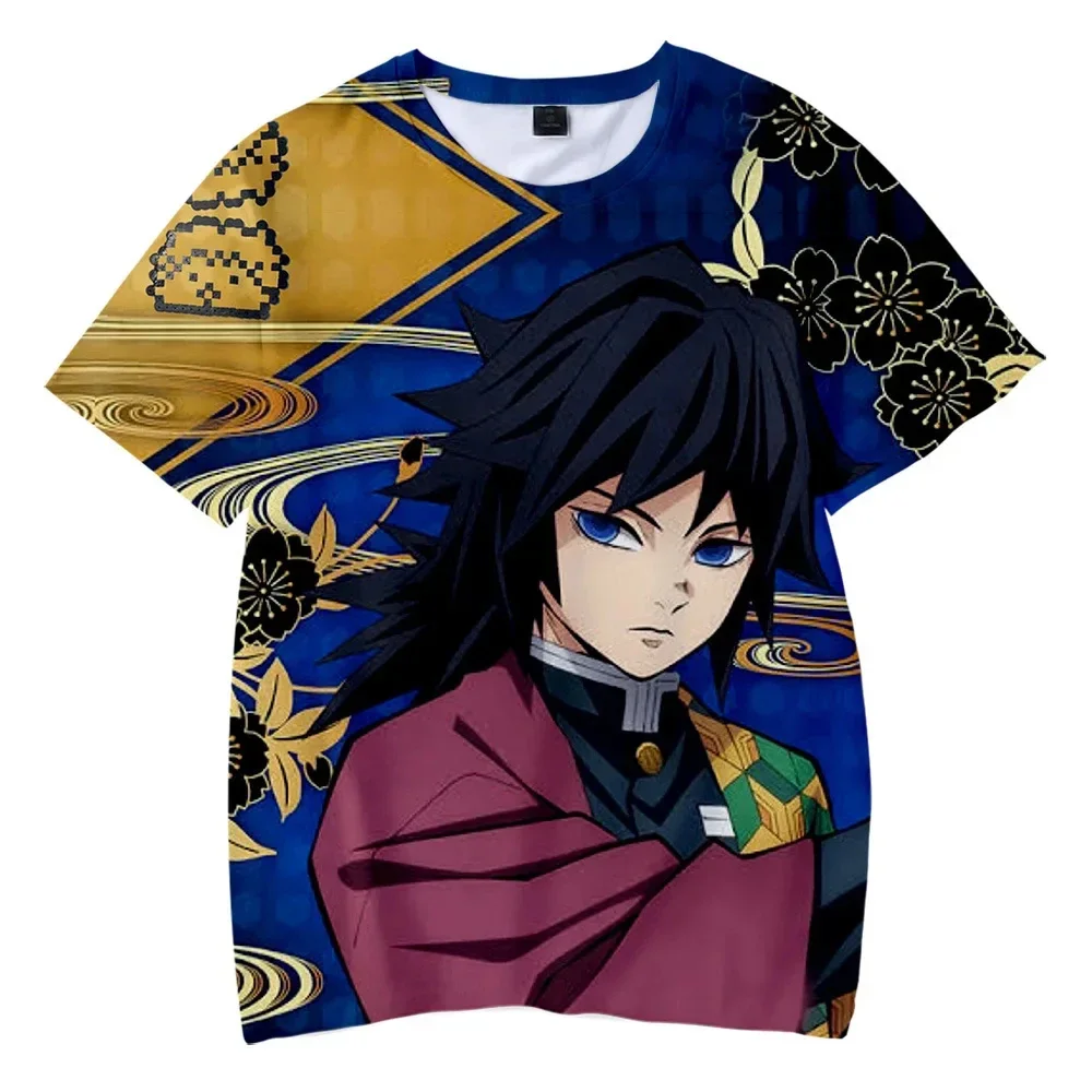 Nieuwe Japanse Anime Demon Slayer Kamado Tanjirou Cosplay T-shirt 3D Print Kid T-shirt Zomer Mannen/Vrouwen Korte Mouw Y2k Tees