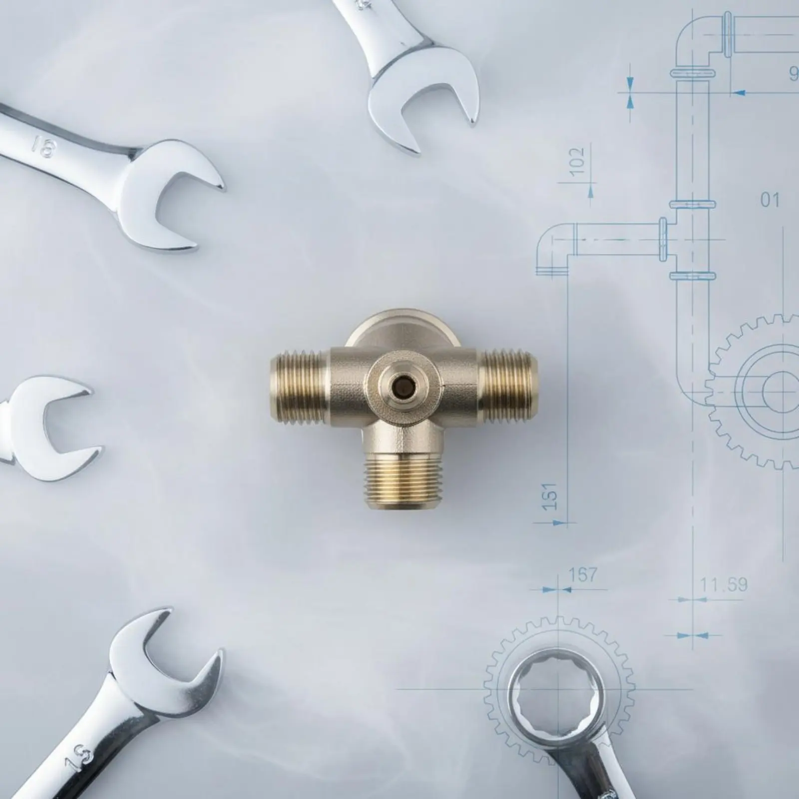 V Type Compressor Valve Zinc Alloy Compressor Check Valve Tool Part Threaded Brass for Technicians, Workshop