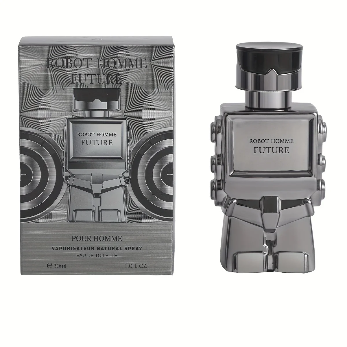 30ML 1.0FL.OZ Perfume Robot para Hombres, Eau de Toilette Spray, Notas Aromáticas Woody, Perfumes Fríos y Duraderos para Hombres