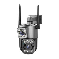 A81M New V380 Pro 4G Camera Dual Lens 8MP 10X Zoom CCTV Security 4K WIFI Camera Outdoor Waterproof Camera No Memory Card US Plug