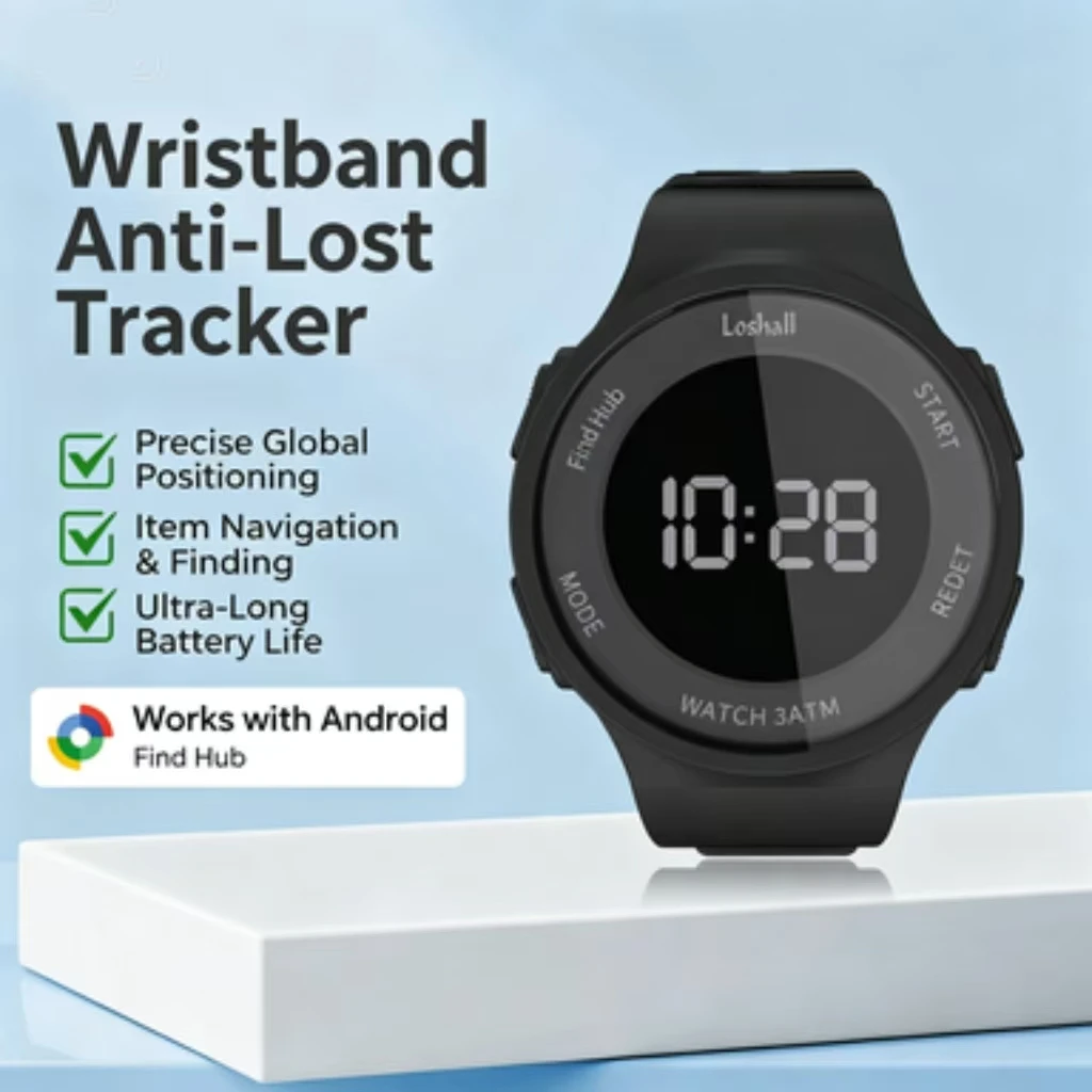 Multifunctional Watch Anti-Lost Tracker Work With Google Find Hub App Remote Locating Key Finder for Xiaomi Samsung Pixel GMS