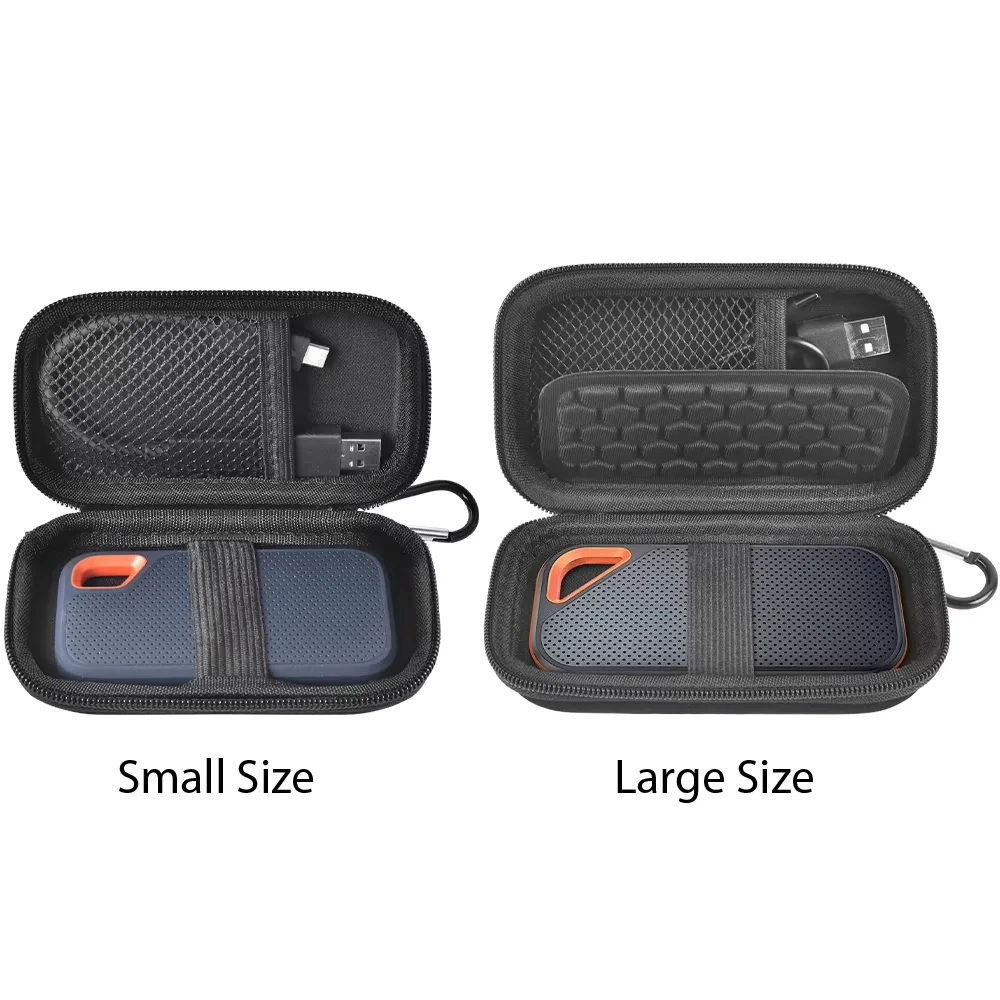 Bolsa de armazenamento compatível com SanDisk Extreme PRO/para SanDisk 500GB 1TB 2TB 4TB SSD externo portátil para Crucial X8 (somente bolsa)