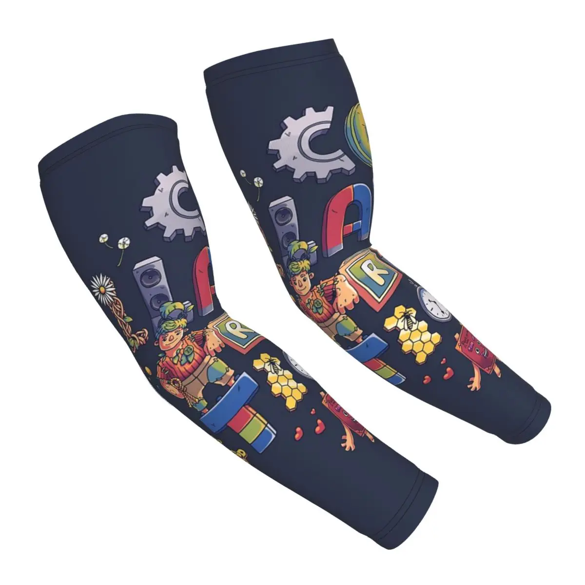 

Колaboration Cody, May, It Takes Two Arm Sleeves Мужчины Женщины Защита от солнца и ультрафиолета Татуировки Прикрытие Спорт Охлаждение Велоспорт