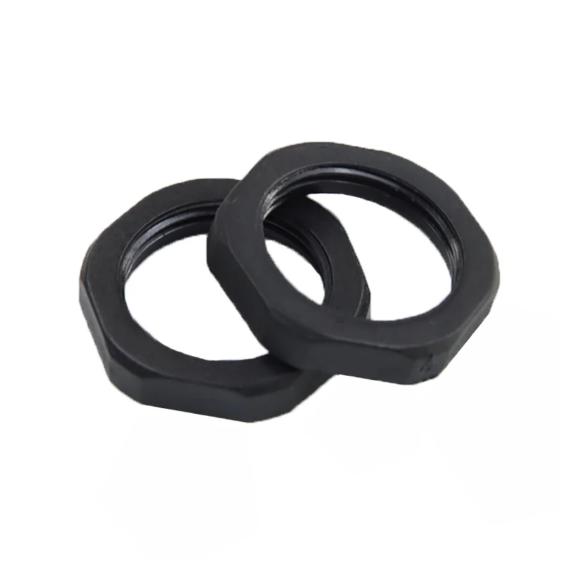 10PCS M5 M6 M8 M10 Plastic Hex Nut M12 M14 M16 Metric Thread Hexagon Black Nylon Nut M18-M63X1.5 Pitch 1.5mm/2mm