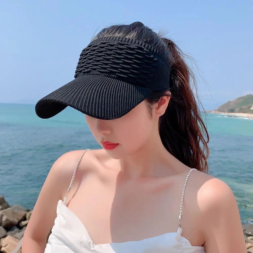 Summer Fashion Travel Beach Women Empty Top Hat Sun Hat Visor Cap Baseball Hat