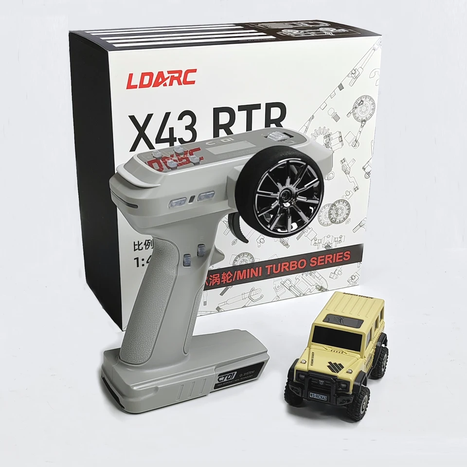 LDARC X43 V2 1/43 Crawler turbo RC car 4WD Remote control mini