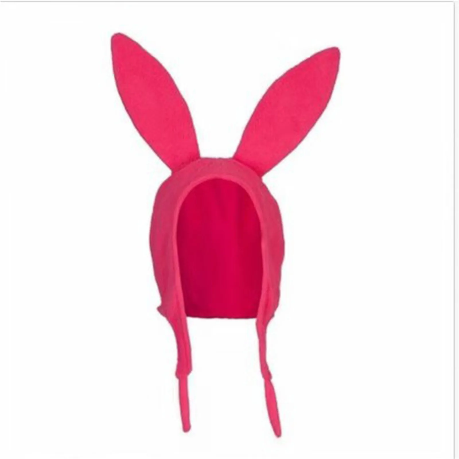 Chapéu de orelha de coelho rosa para adultos e crianças, pai-filho, natal, halloween, cosplay, orelha longa