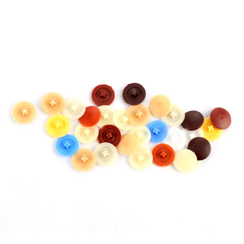 100pcs Plastic Nuts Bolts Covers Snap Self-tapping Screws Exterior Protective Decor Caps Furniture Hardware Accessories