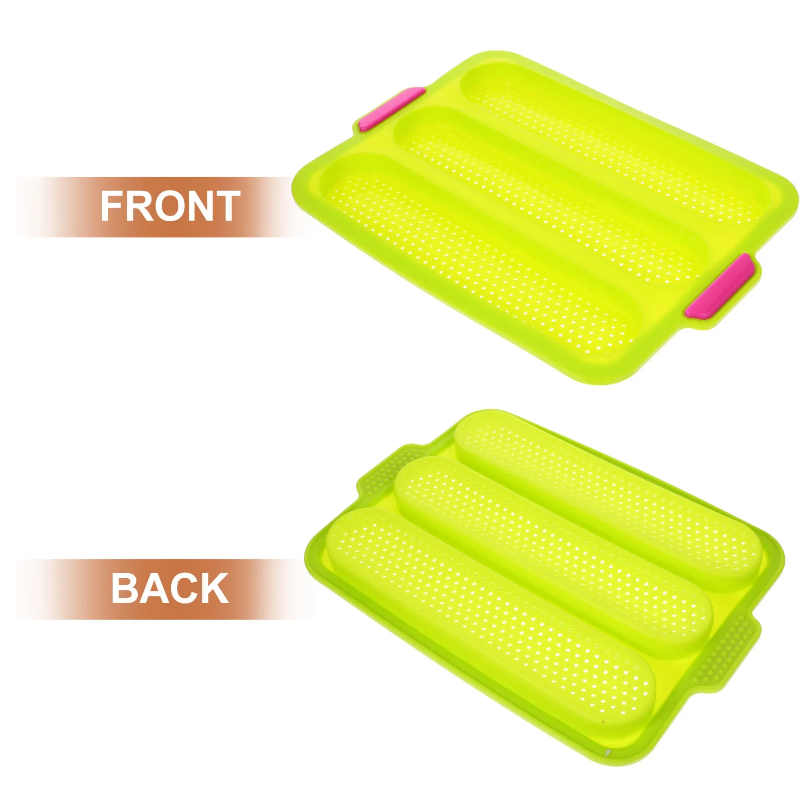 

Silicone Cake Mold Pans for Baking Bread Loaf Non-slip French Tray Rectangle Molds