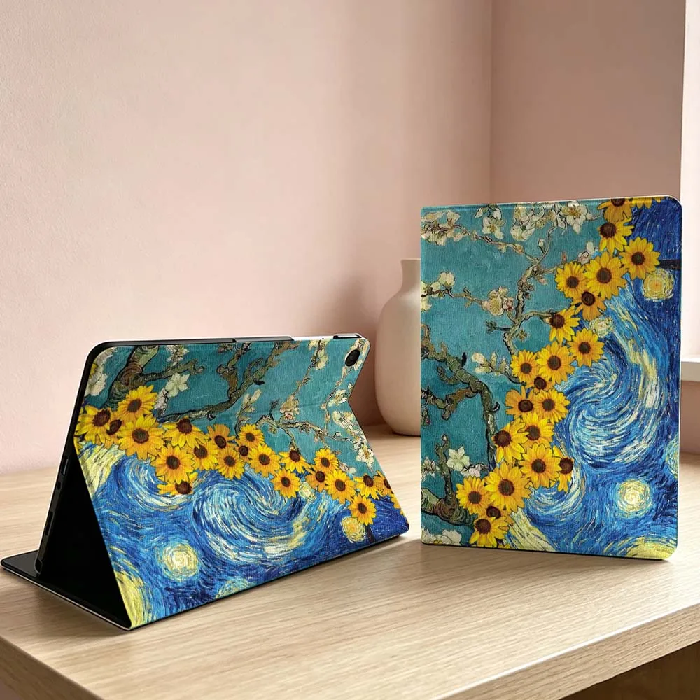 Van Gogh-Inspired Print For Samsung Galaxy Tab S11 S10 S9 S8 S7 S6 A11 A9 A8 Ultra Lite FE Plus Inch Tablet Case Soft
