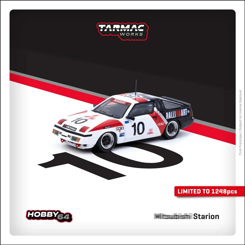 

Tarmac Works 1:64 Starion Macau Guia Race 1985 Diecast Diorama Car Model Collection Miniature Carros Toys