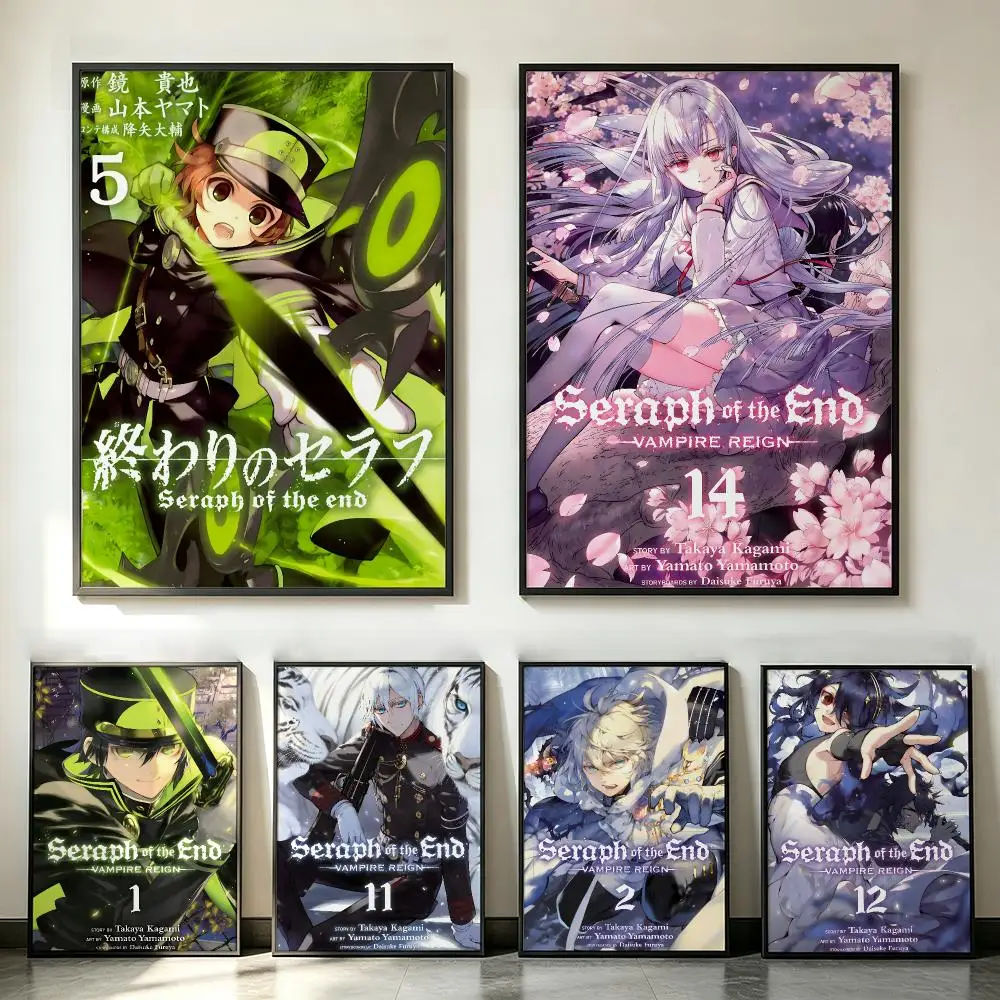 anime Seraph of the End Poster Poster HD Trendy SelfAdhesive Wall Art Print For Living Room Bedroom Dorm Office Home Gift