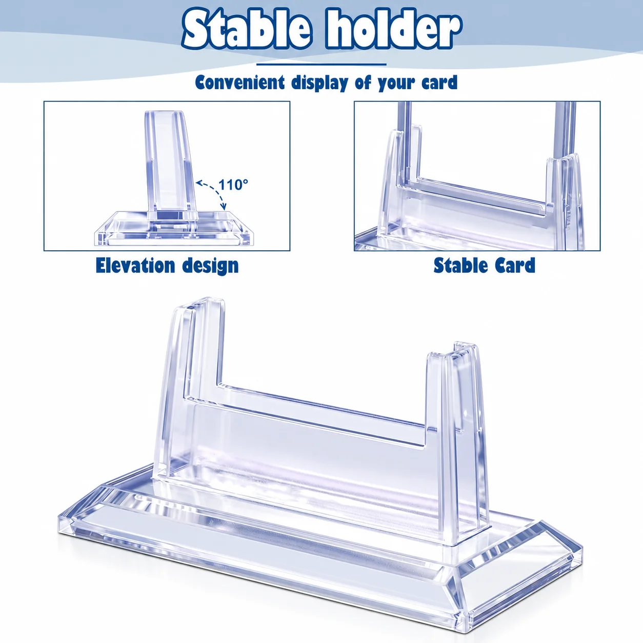 Magnetic Trading Card Protector with Display Stands 35PT Acrylic Card Holder Rack for Kpop Idol Game Card Storage Case Stand