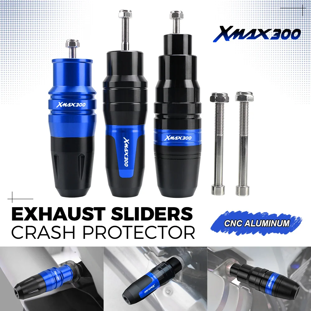 

XMAX300 Motorcycle Exhaust Frame Sliders FOR YAMAHA XMAX 300 2016 17-2021 Crash Pads Falling Protector Protection Modified Parts