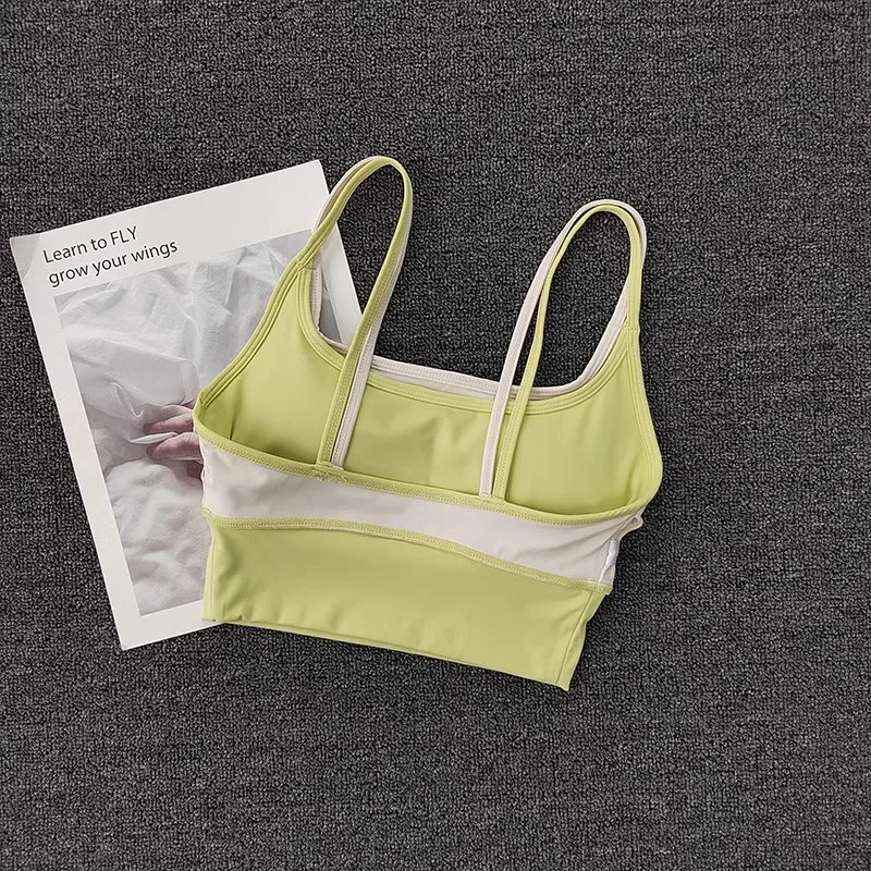 Atmungsaktiver Sport-BH für Damen, stoßfest, Fitness-Top, Push-Up Gym Crop Top, Sport-BH, Workout-Top, nahtloser Yoga-BH – Detail 16