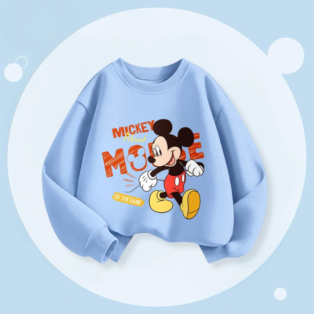 Populair merk kinderen tops met lange mouwen cartoon Mickey sweatshirt babyjongenskleding Disney eenvoudige mode kinderhoodie ronde hals