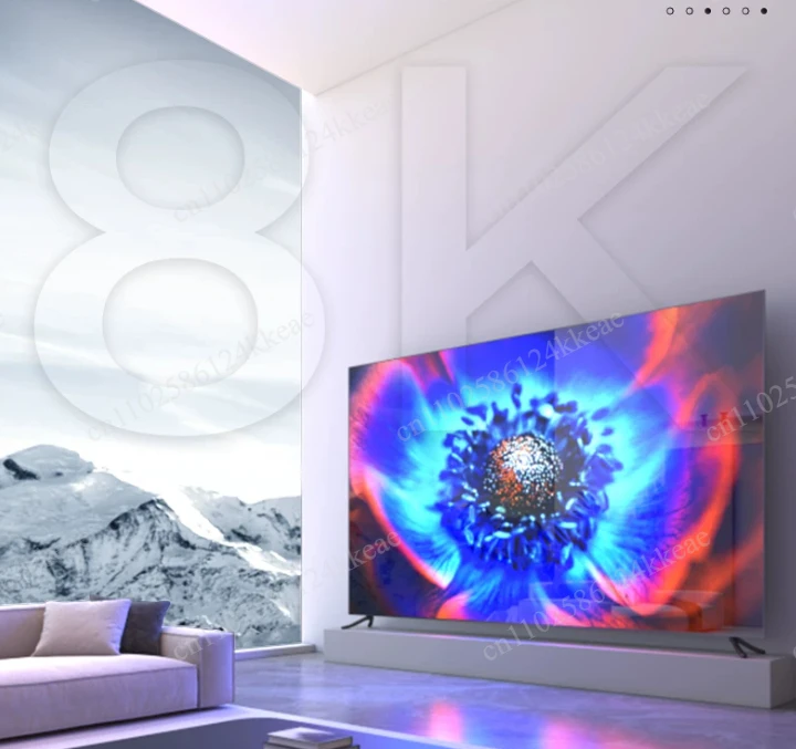 New 100-inch TV borderless network WIFI intelligent voice home high definition 8k LCD KTV screen