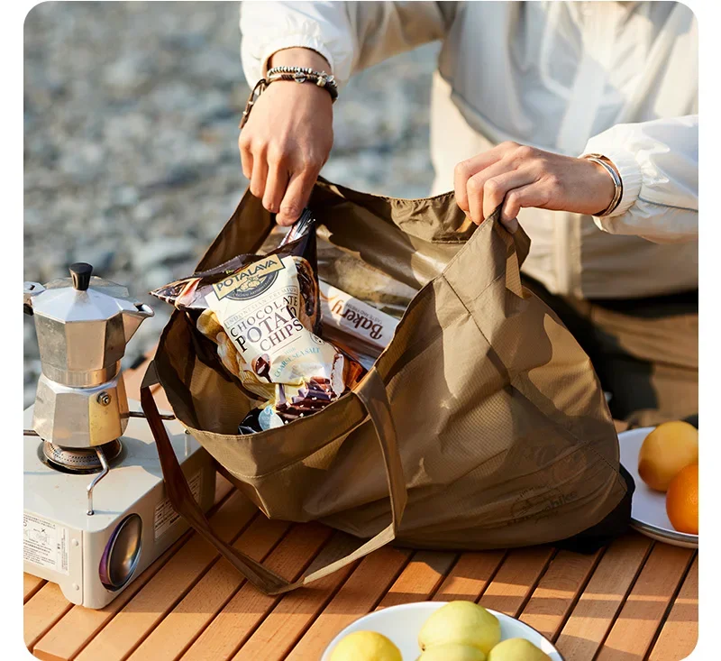 Naturehike Aufbewahrungstaschen Tragbare Öko-Taschen für den Bergsport Wasserabweisende Outdoor-Einkaufstasche – Detail 7
