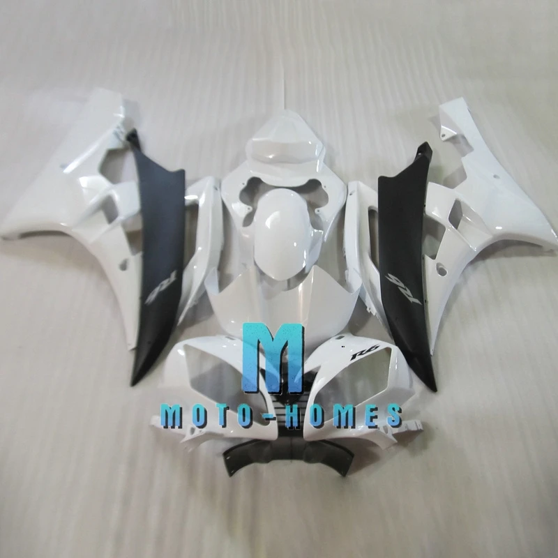 Motorcycle Fairing Kit for Yamaha 2006 2007 YZF-R6 06 07 YZFR6 Prime Injection Molded Road Sport No Need Modify Black White
