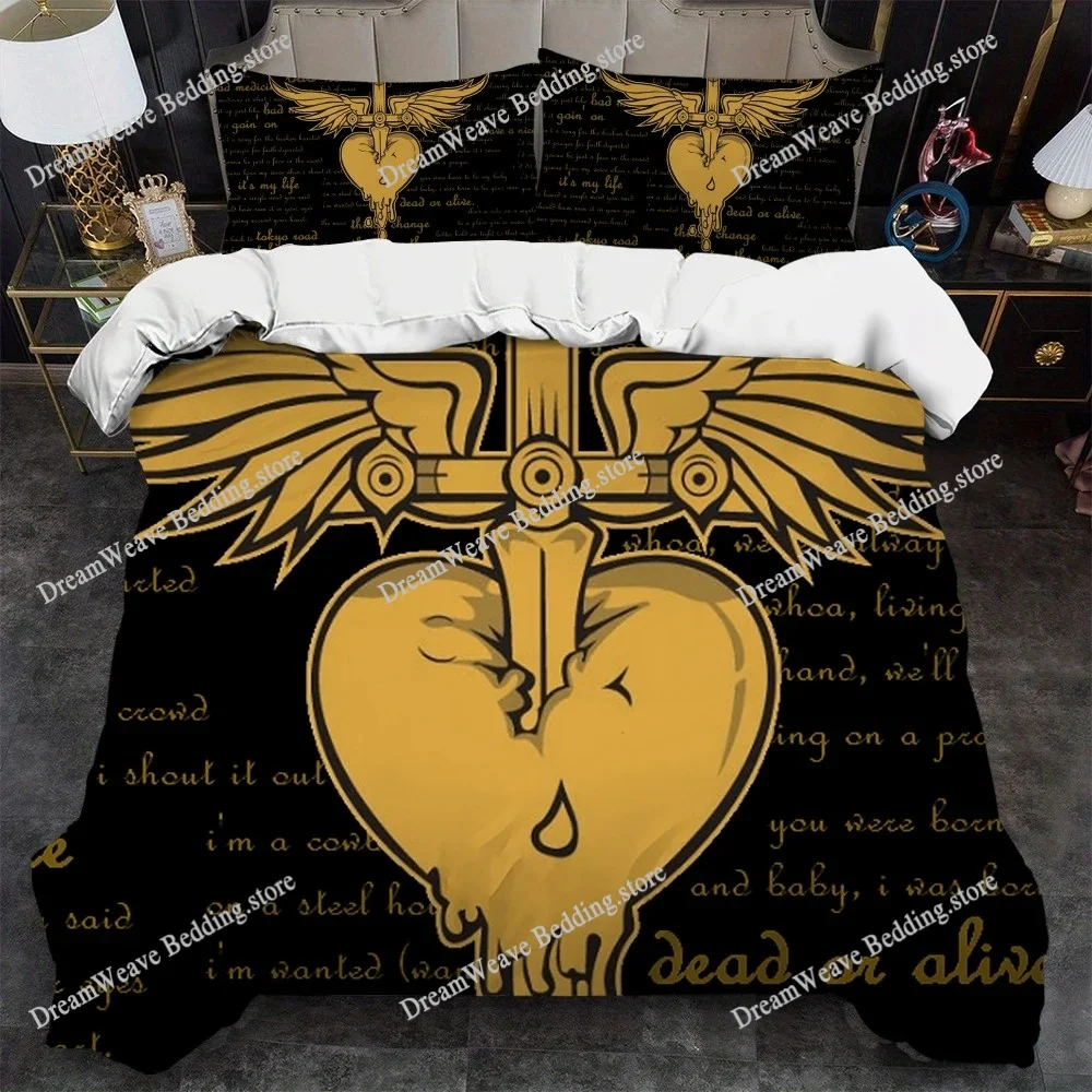 

Band B-Bon J-Jovi Duvet Cover Set Home Style Bedding Soft Laundry Cotton Bed Student Dormitory Gift