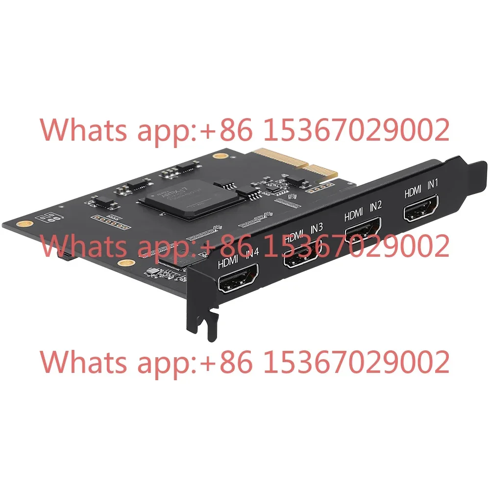 4 Channels 1080P HD  Video Capture Card PCIe Game Grabber For Live Streaming Recording