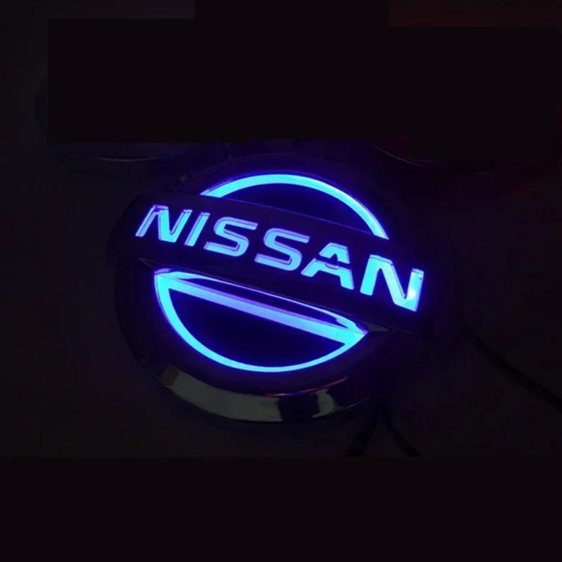 5D Light Emblem Car Front Led Badge Sticker for Nissan Qashqai Teana X-trail T32 Juke Sentra Sylphy Almera Versa Accessories