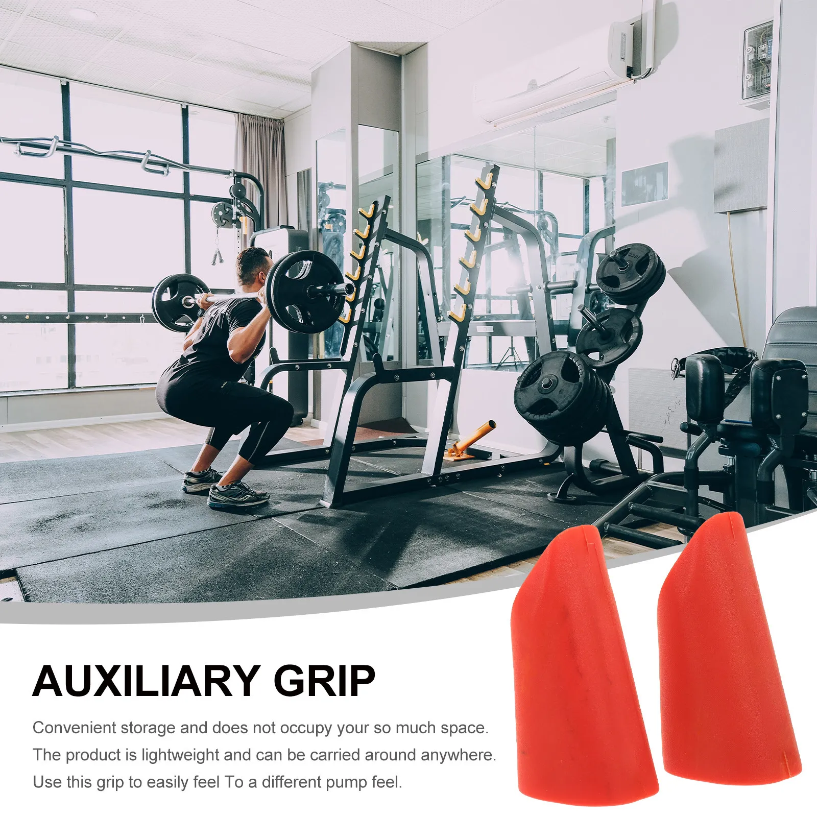 TPU Dumbbell Grip Handles – Anti-Slip Barbell Handle for Fitness, Bench Press & Resistance Training