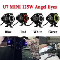 Good Electric Vehicle Laser Cannon Mini U7 Motorcycle Light External Spotlight Headlight Angel Eye Headlight Mini U7 Signal Ligh