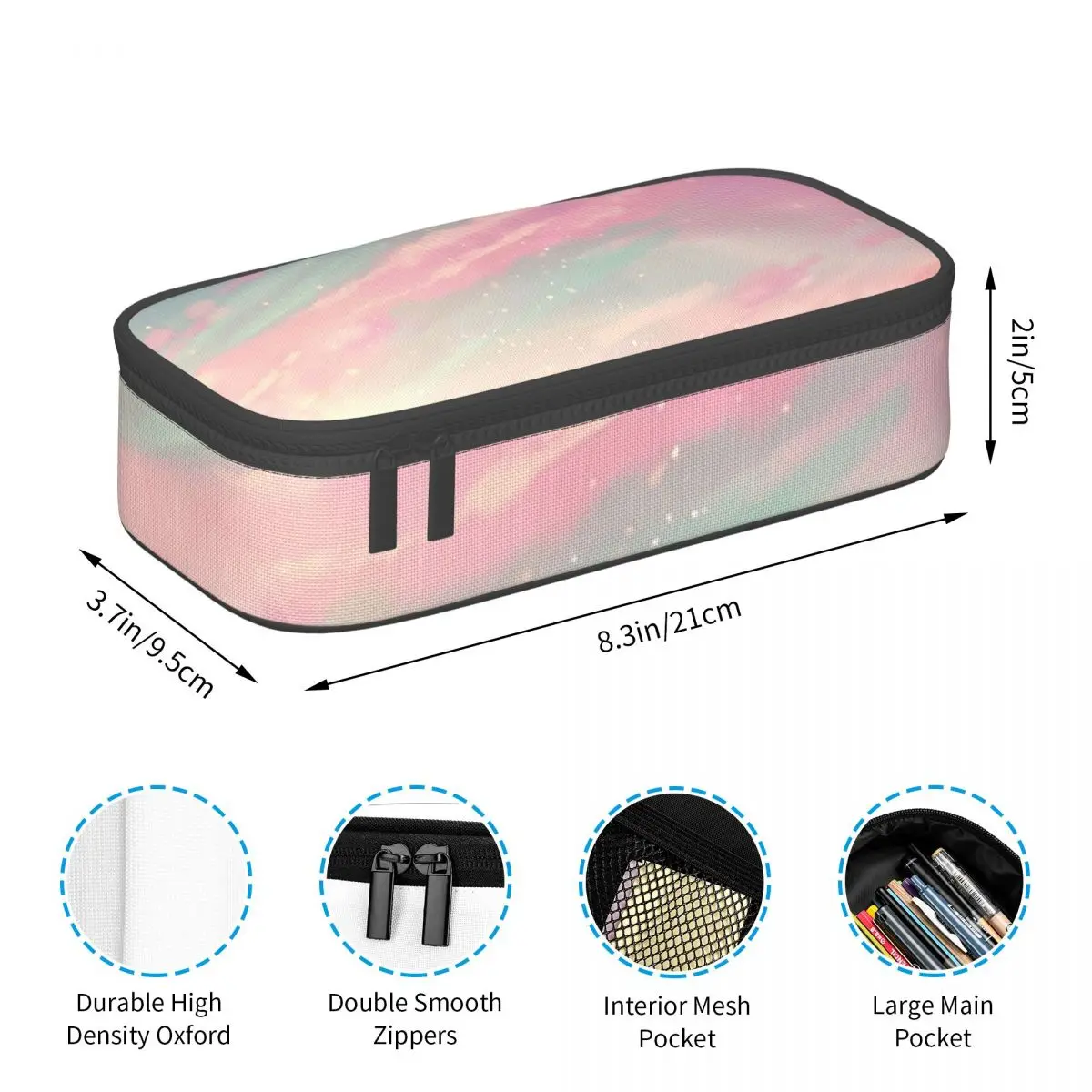 Dreamy Cloud Pencil Case for Boys Girls School Pen Box Pencil Bag Stationery Supplies Pen Holder Bag