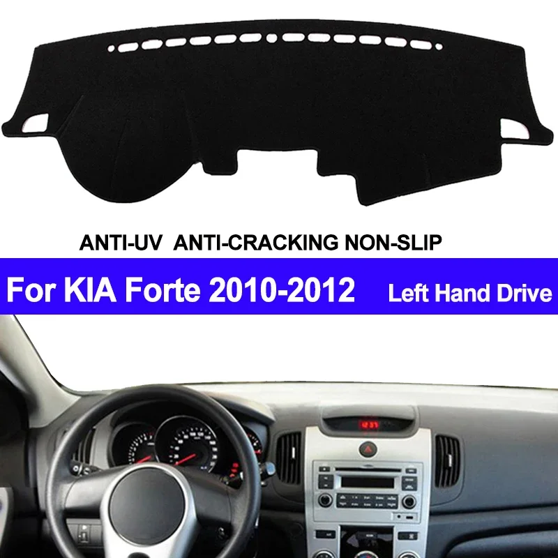 

Для KIA Forte 2010 2011 2012 Аксессуары для салона автомобиля защитная Накладка на приборную панель силиконовый нескользящий коврик солнцезащитный козырек