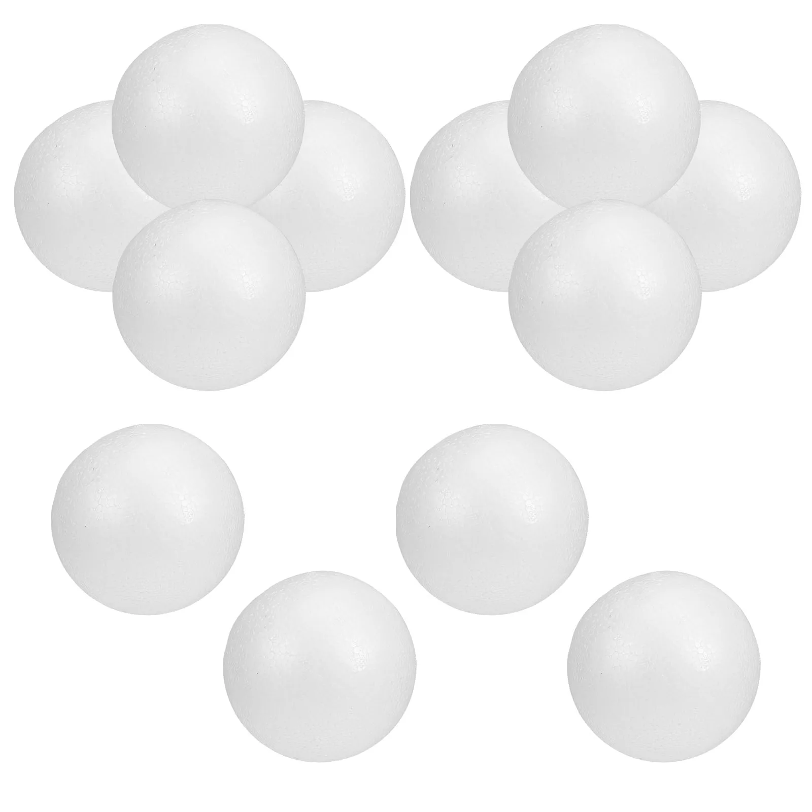 

12pcs Foam Craft Balls 4 Inch White Blank Spheres For Diy Art Projects School Decoration Lightweight Polystyrene Balls For Home