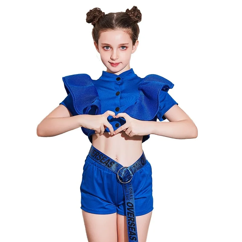 costumi da spettacolo hip-hop femminile e set di danza di strada costumi di danza jazz spettacoli di moda costumi di danza di gruppo performance cos