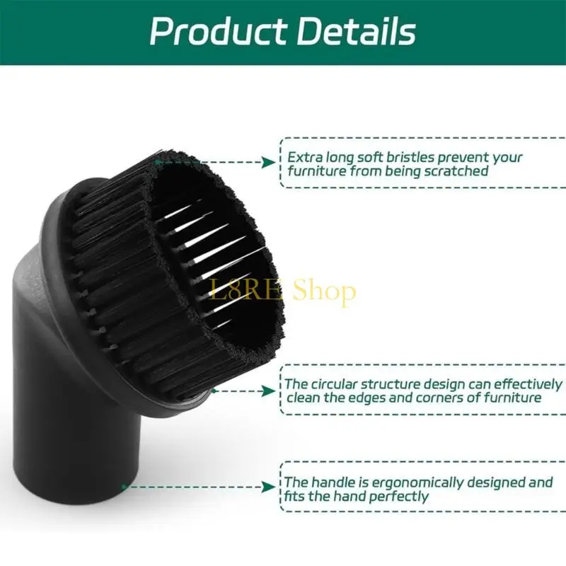 مجموعة ملحقات فراغ L8RE 4 مع فرش الشعر الناعمة
