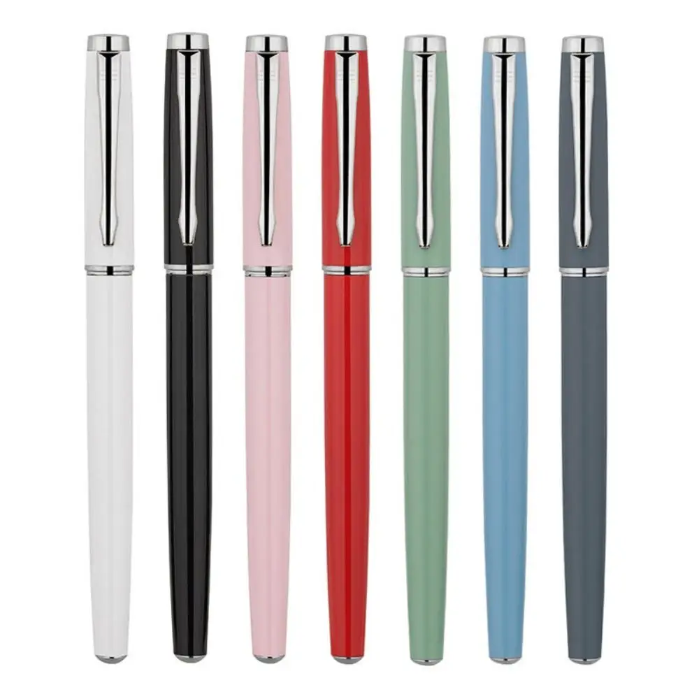 Exquisite 0.5mm Neutral Gel Pen Quick-Drying Business Style Signature Pen Black Ink Metal Writing Pen School