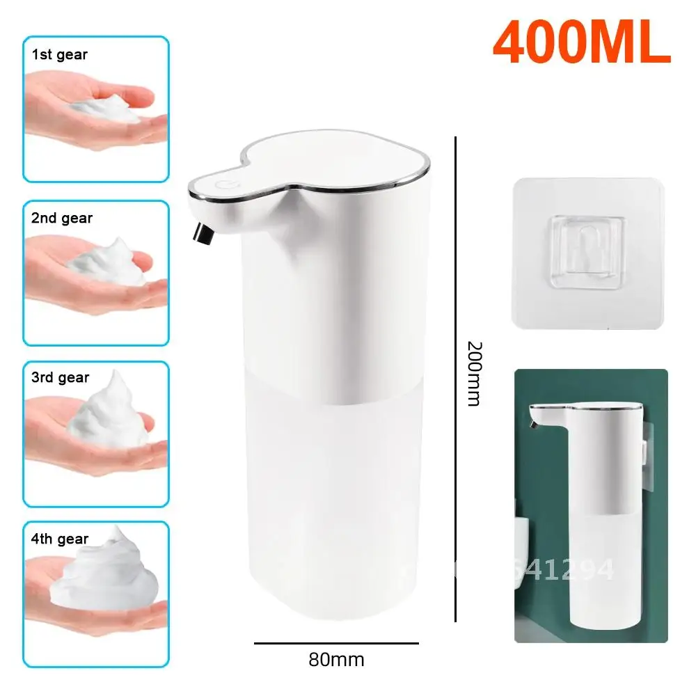 Wall-mounted Automatic Liquid Soap Dispenser Touchless Sensor Foam Machine with Temperature Display Hand Sanitizer Dispenser