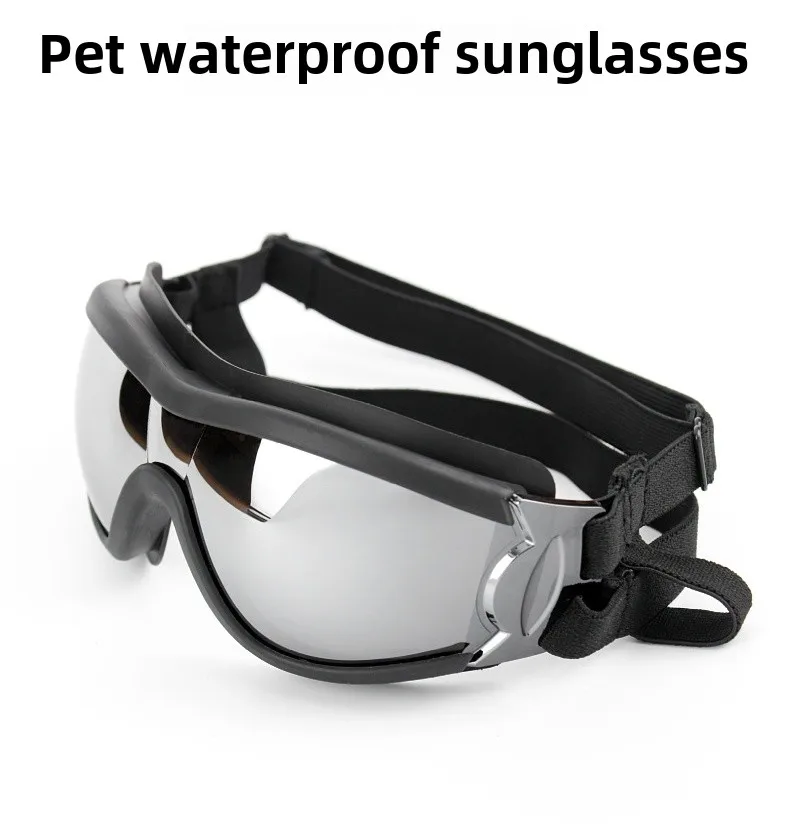 Transparente Farbige Hunde-Schutzbrille Wasserdicht Winddicht Sonnenschutz UV-Beständig Große Hundebrille – Detail 1