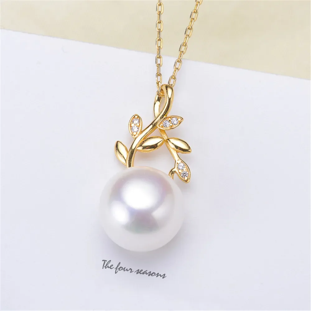 Half Hole Eye Pins Beads End Caps Top Drilled Pendant Bails Connector For DIY Jewelry Accessories No Pearl No Chain