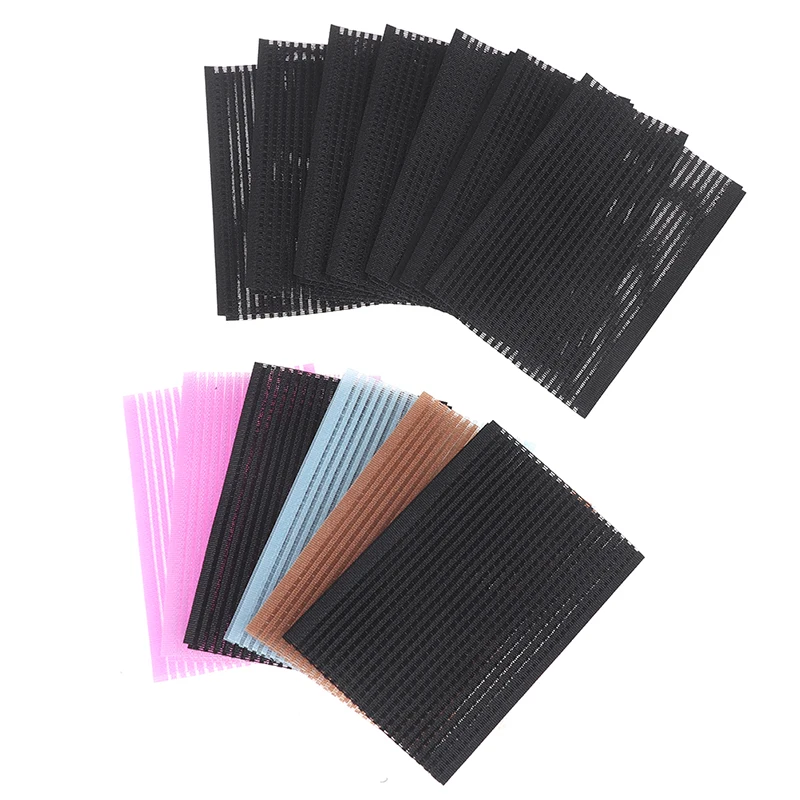 12pcs Novel Front Hair Fringe Fashion Stabilizer Makeup Sticker Pad Patch Clip Bangs Magic Tape Fringe Girls Gifts