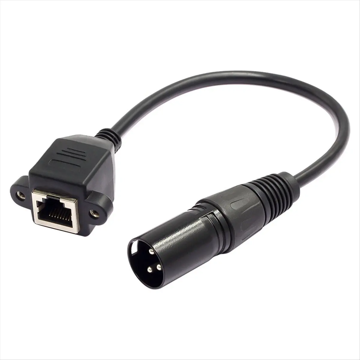SWXF 1 Pair XLR 3Pin to RJ45 Female Adapter RJ45 to XLR Connector Extension Cable for -CON Controller Series