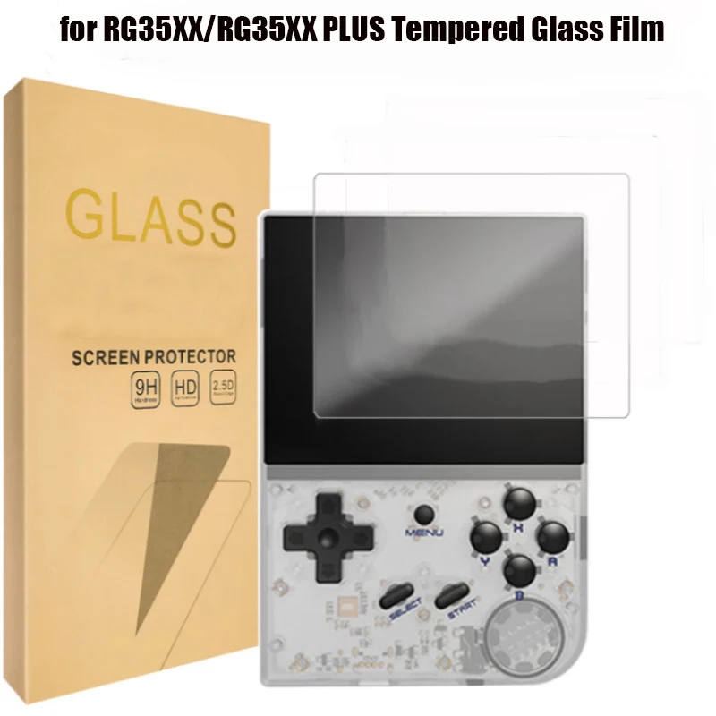 Tempered Glass Film Screen Protectors for Anbernic RG35XX/RG35XX Plus Consoles Scratch Resist