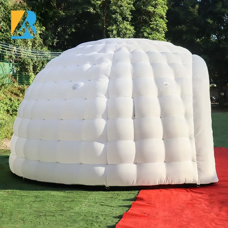 Custom Built 5 Meters White Inflatable Igloo Dome Tent for Party Event Planner Toys