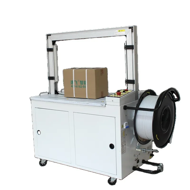 Automatic Quick Easy Operation High Platform PP Belt Strapping Machine for Box Carton Packaging