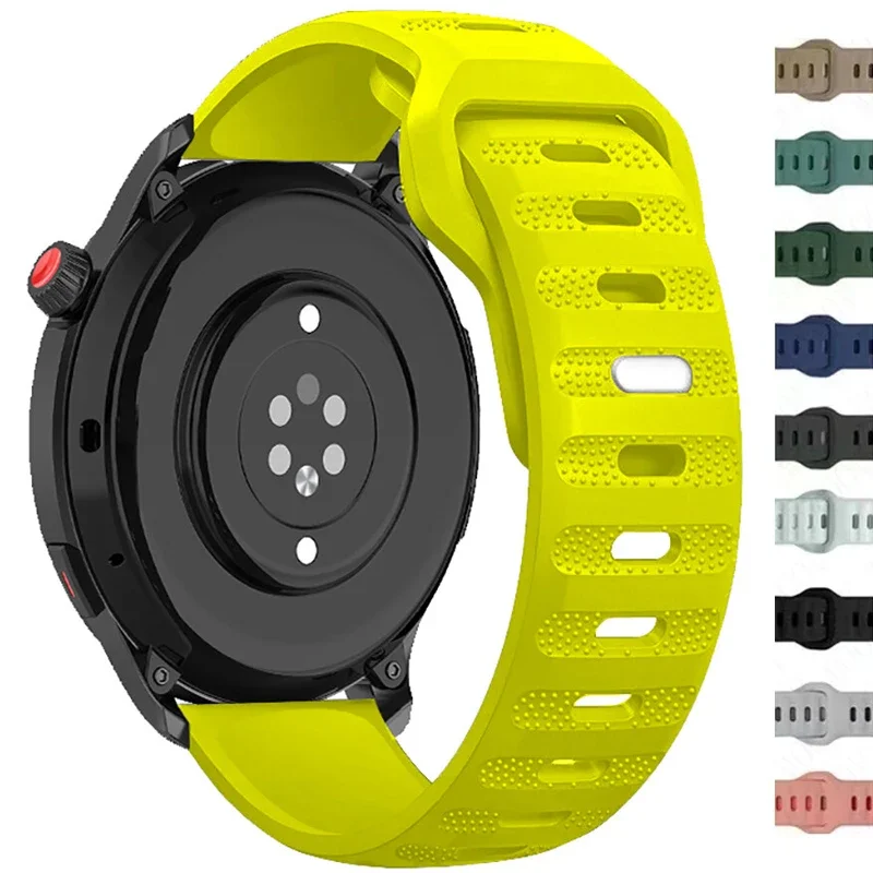 

Силиконовый ремешок 22 20 для Huawei Watch 4/3/GT3-2Pro Amazfit GTR4/GTS 4, мягкий дышащий ремень для Samsung Galaxy Watch 7/6/5/4, ремешок