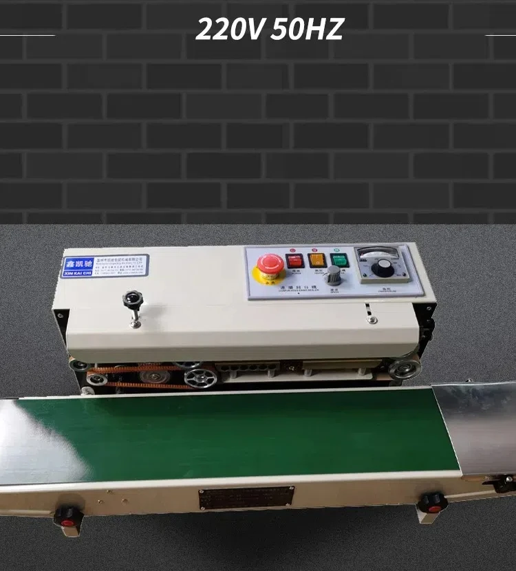 

FR-770 Automatic Horizontal Continuous Bag Sealing Machine Plastic Bag Belt Sealer Sealer Electric Bag Sealer New Sealer