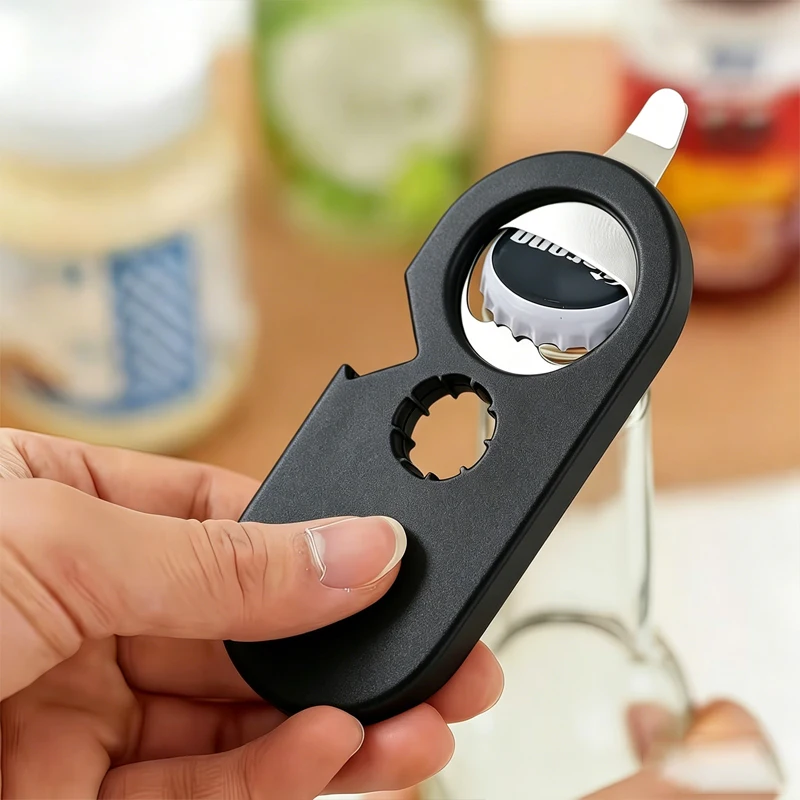 

2pcs Multifunctional Bottle Opener, Multi-Purpose Refrigerator Magnet Can Opener for Soda Beer, Easy Open Cap Kitchen Tools