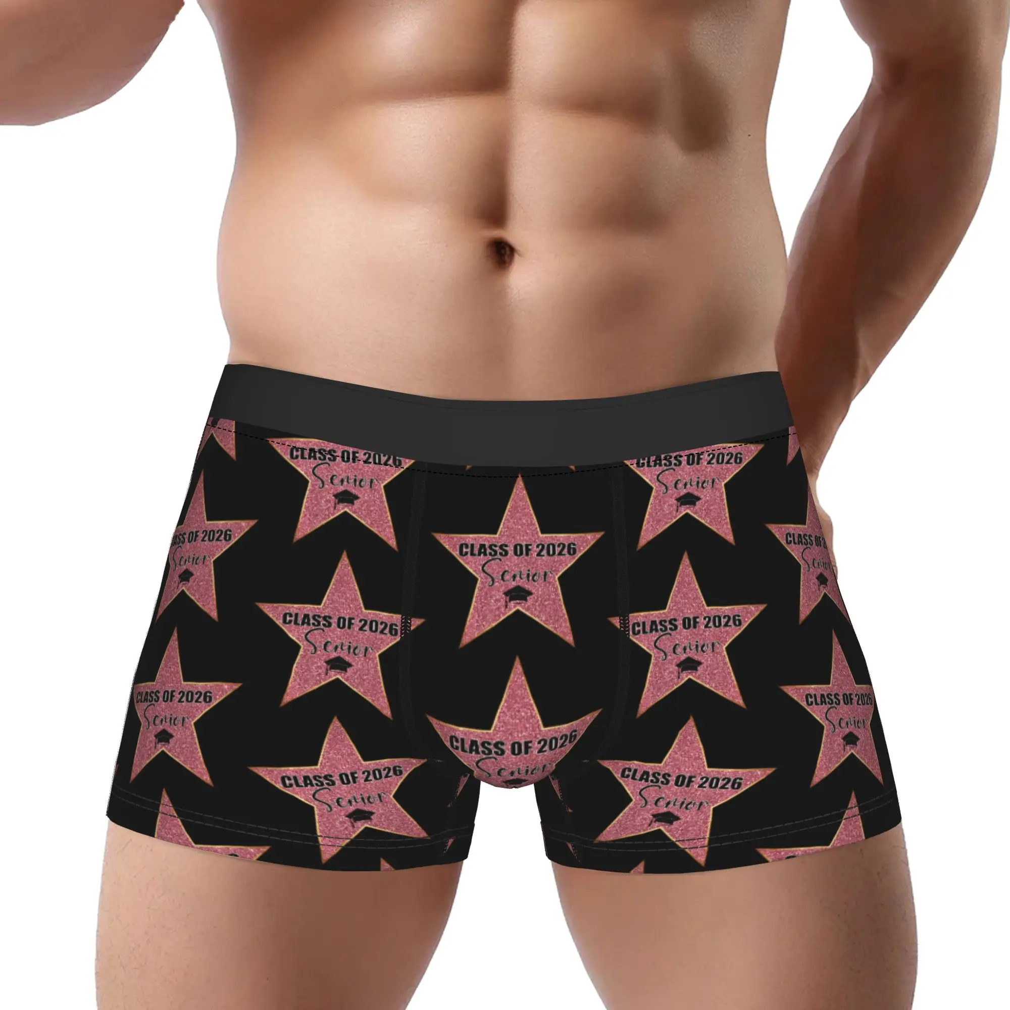 Senior Graduation Star College High School  Class Of 2026 Underpants Homme Panties Man Underwear Comfortable Shorts Boxer Briefs